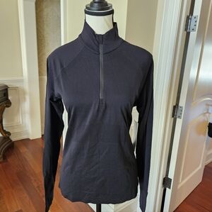 Athleta NWT Momentum Women's 1/2 Zip Solid Sz L